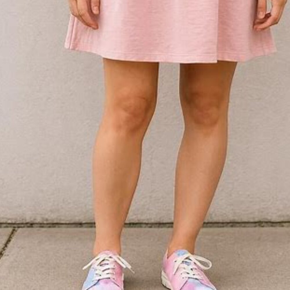 Madden Girl Pink and Blue Tie Dye Deck Sneakers with Heel Grip size 8.5